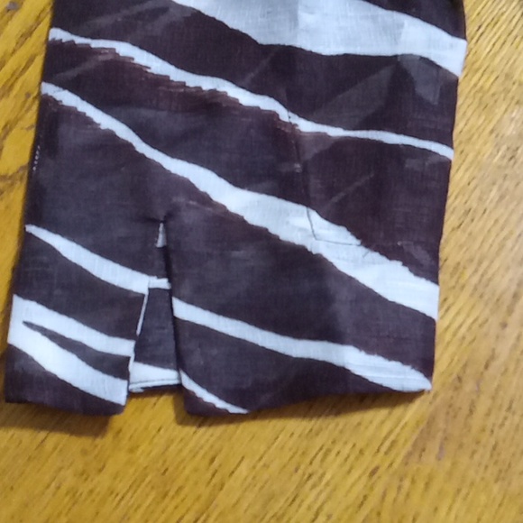 KATE SPADE Womens Dress XS  Preowned Tunic BROWN Animal Print SHEER Party Resort - Picture 13 of 14